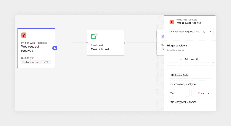 Trigger condition example